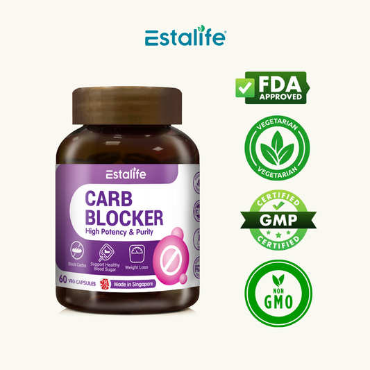 Estalife Carb Blocker Slimming Pill for Weight Loss | Diet | Vegan | Phase 2 | 60 Caps