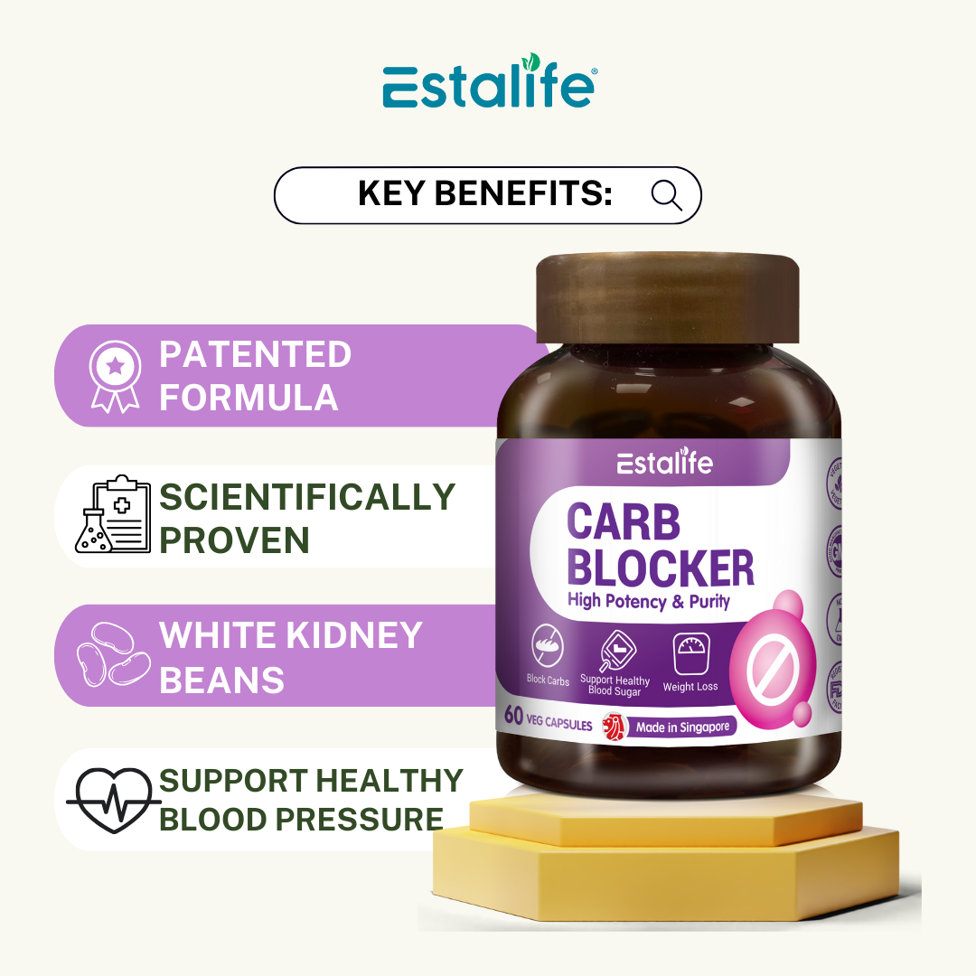 Estalife Carb Blocker Slimming Pill for Weight Loss | Diet | Vegan | Phase 2 | 60 Caps