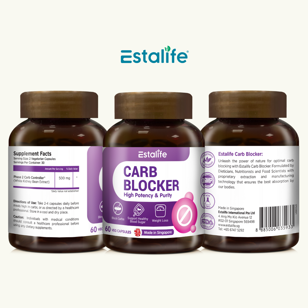 Estalife Carb Blocker Slimming Pill for Weight Loss | Diet | Vegan | Phase 2 | 60 Caps