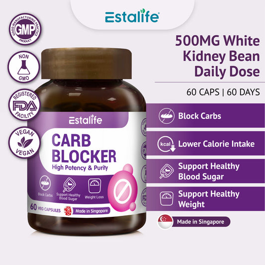 Estalife Carb Blocker Slimming Pill for Weight Loss | Diet | Vegan | Phase 2 | 60 Caps