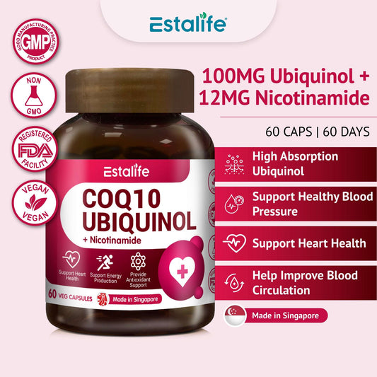 CoQ10 Ubiquinol 100mg + Nicotinamide
