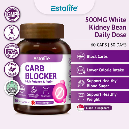 Estalife Carb Blocker Slimming Pill for Weight Loss | Diet | Vegan | Phase 2 | 60 Caps