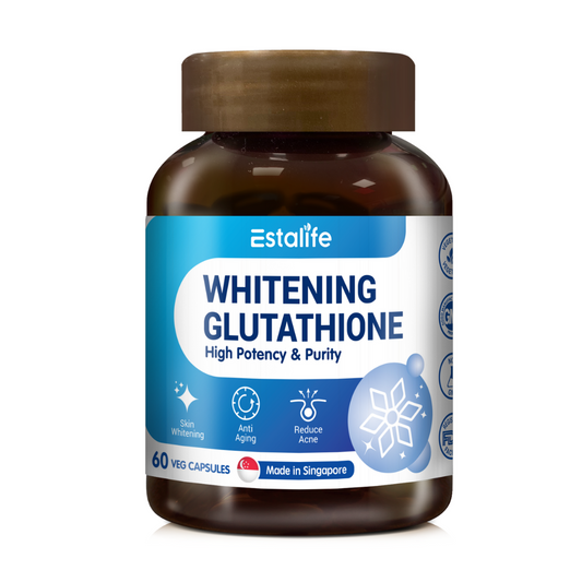 Estalife Whitening Glutathione 500MG | Skin Supplement | Brightening | Liver | 60 Capsule