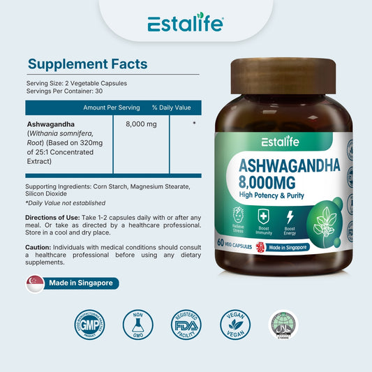 Estalife Ashwagandha 8000MG