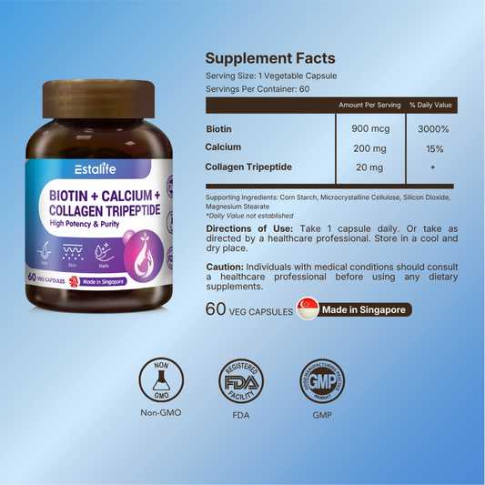 Estalife Biotin+ Calcium + Collagen Tripeptide