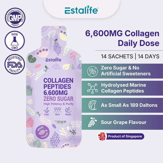 Estalife Collagen Peptides 6600mg Zero Sugar