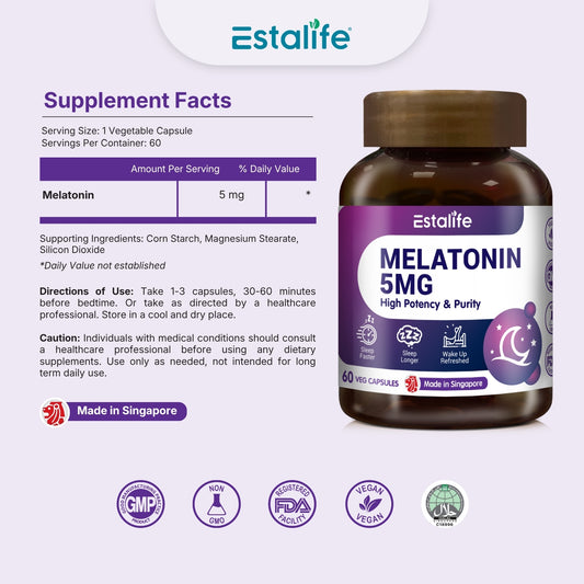 Estalife Melatonin 5mg