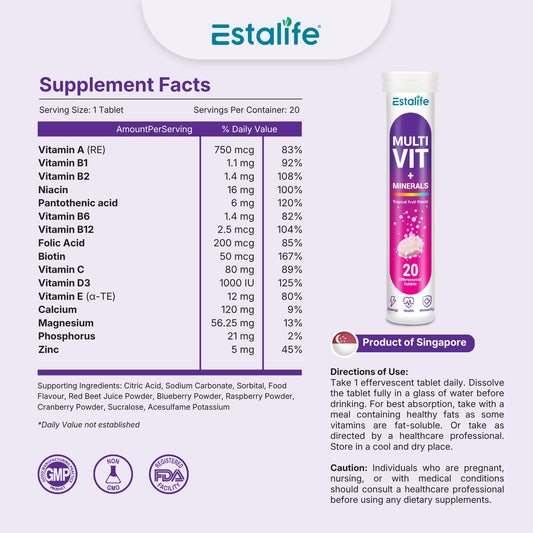 Estalife Multi-Vit Effervescent