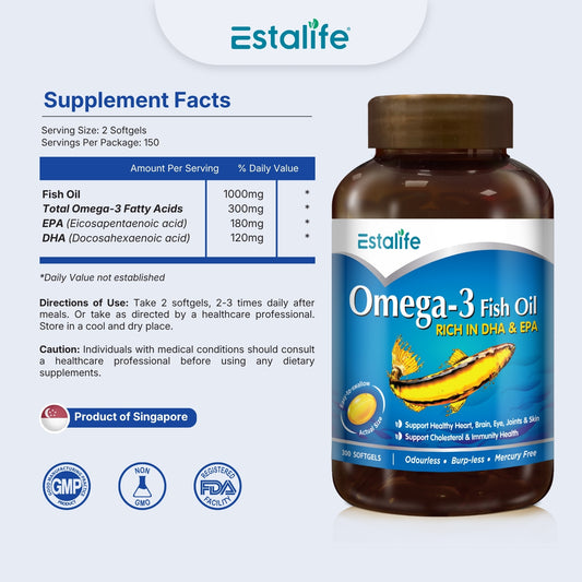 ESTALIFE® OMEGA-3 DHA FISH OIL
