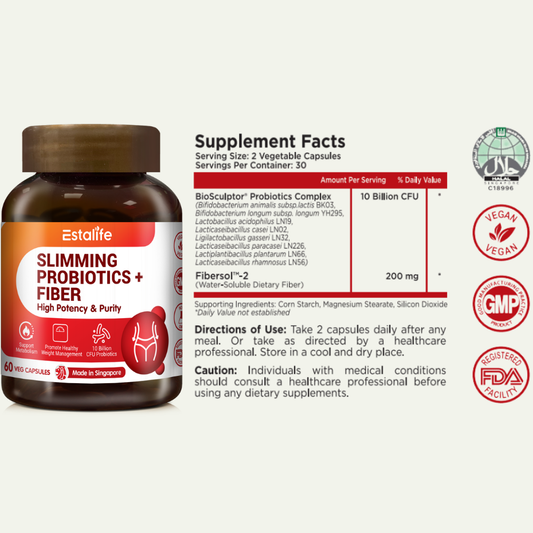 Estalife Slimming Probiotics + Fiber