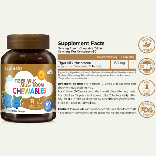 Kids Tiger Milk Mushroom Chewables