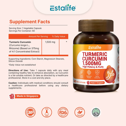 Estalife Turmeric Curcumin 1500MG