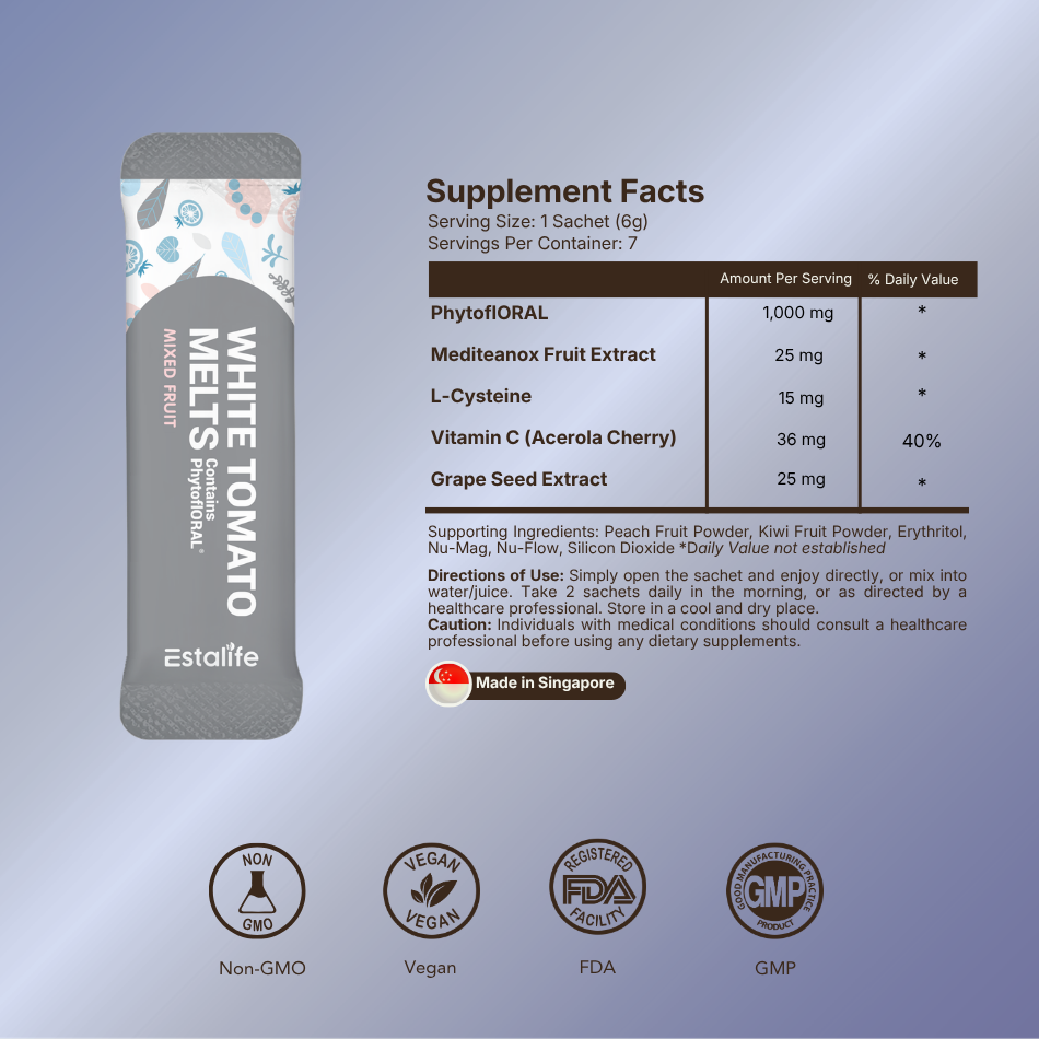 Estalife White Tomato Melts 1000MG