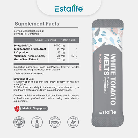 Estalife White Tomato Melts 1000MG