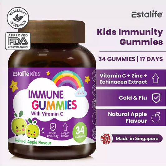 Estalife Kids Immune + Vitamin C Gummy with Zinc and Echinacea