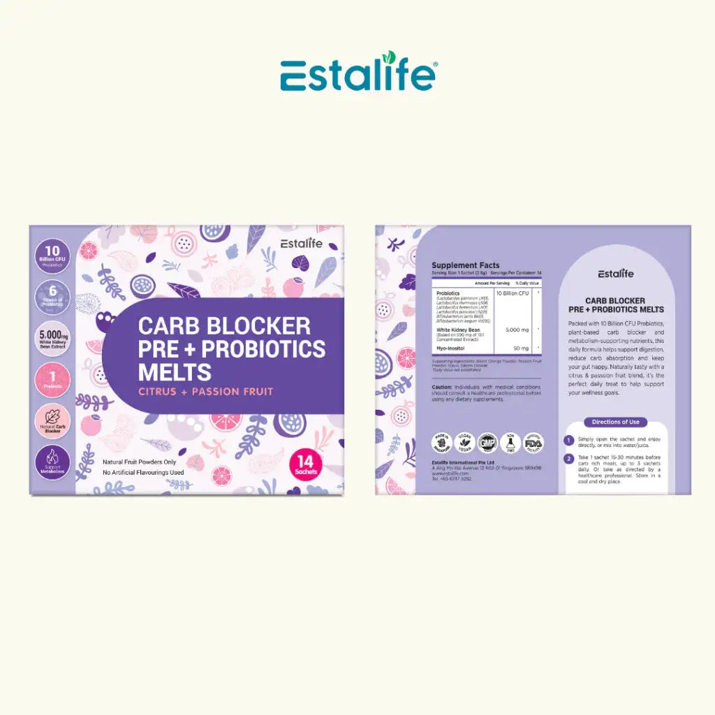 Estalife Carb Blocker Pre + Probiotics Melts