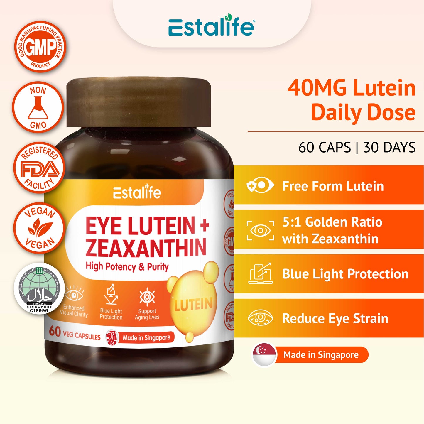 Estalife Eye Lutein+ Zeaxanthin