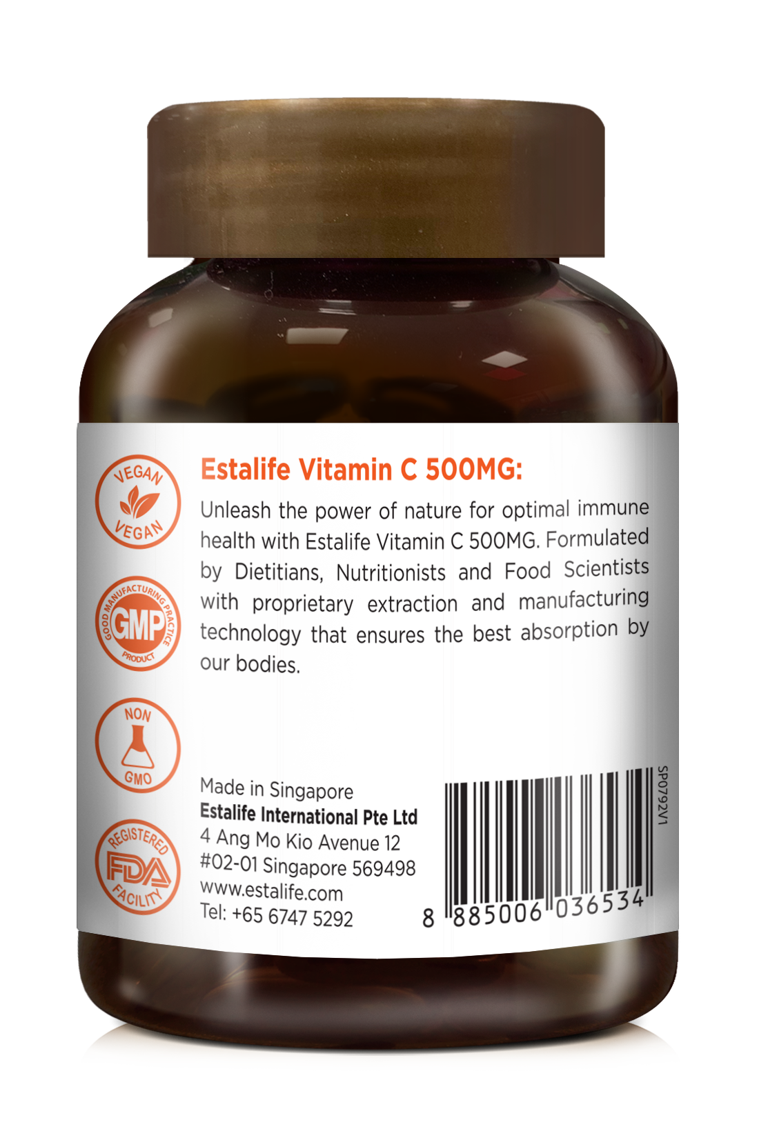 Estalife® 维生素 C 500毫克