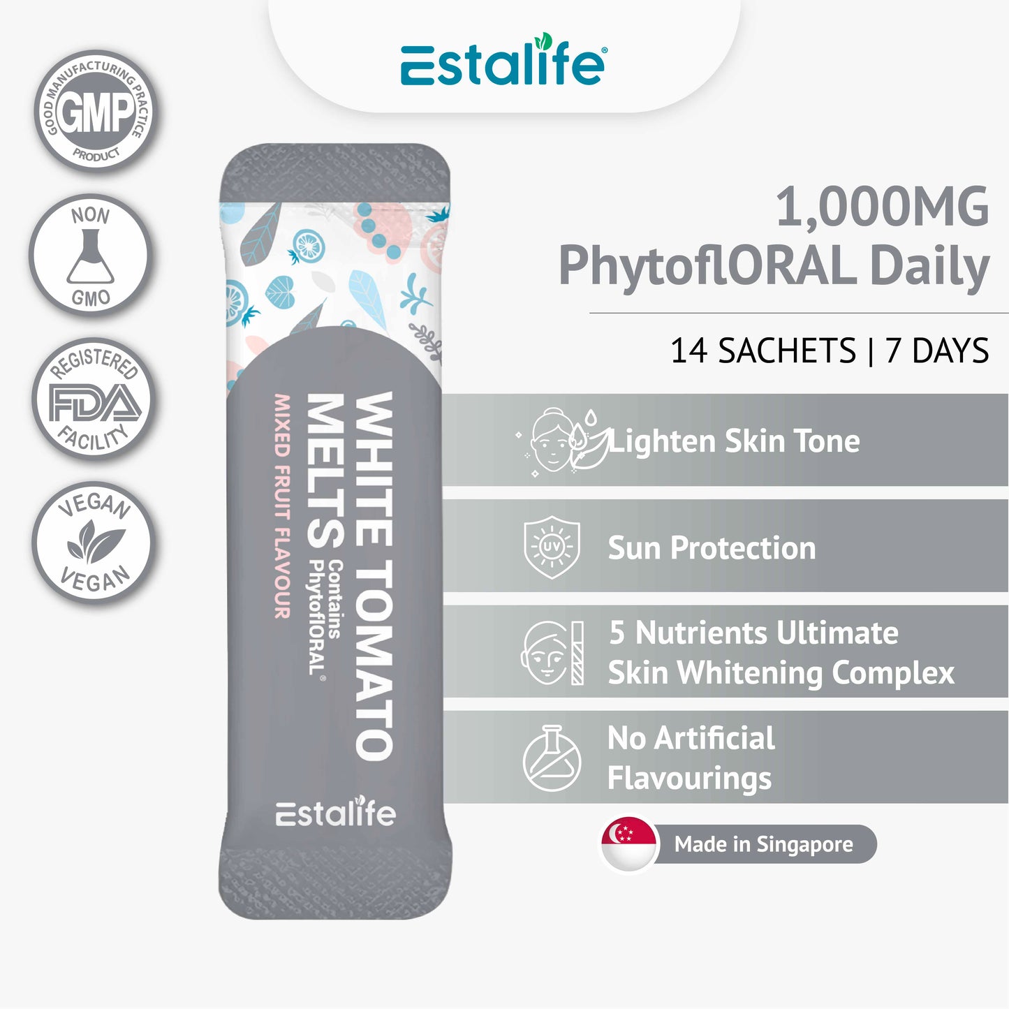 Estalife White Tomato Melts 1000MG