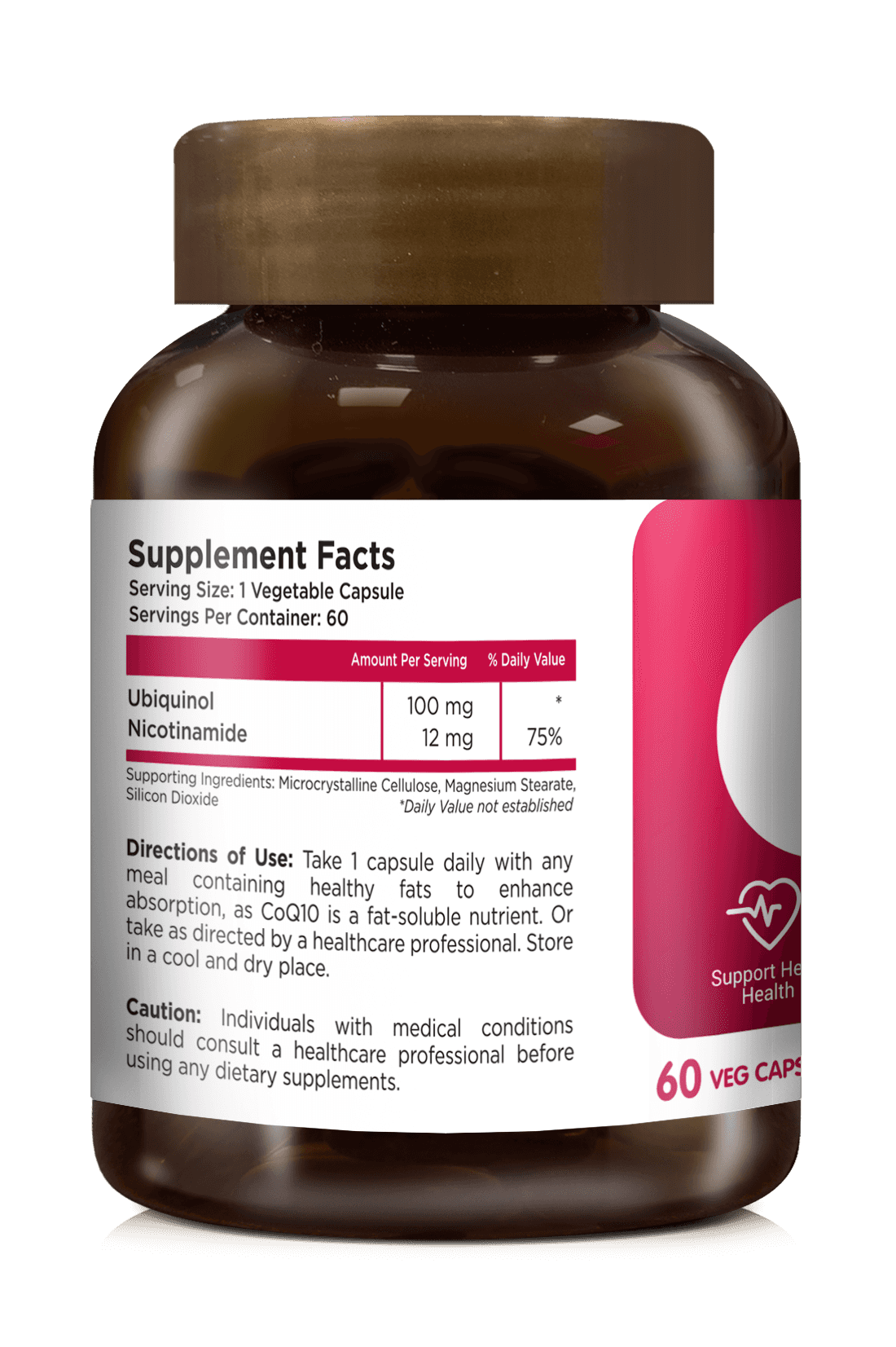CoQ10 Ubiquinol 100mg + Nicotinamide
