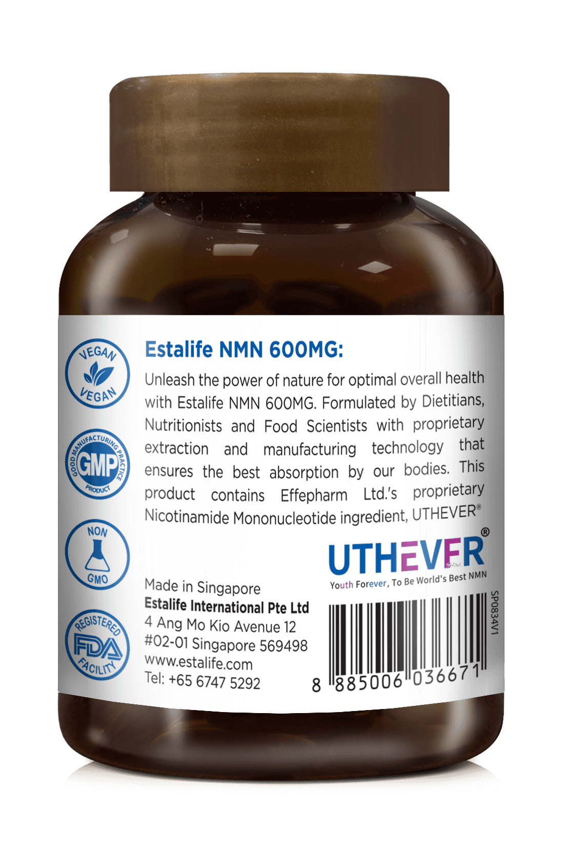 Estalife NMN 600MG — UTHEVER®