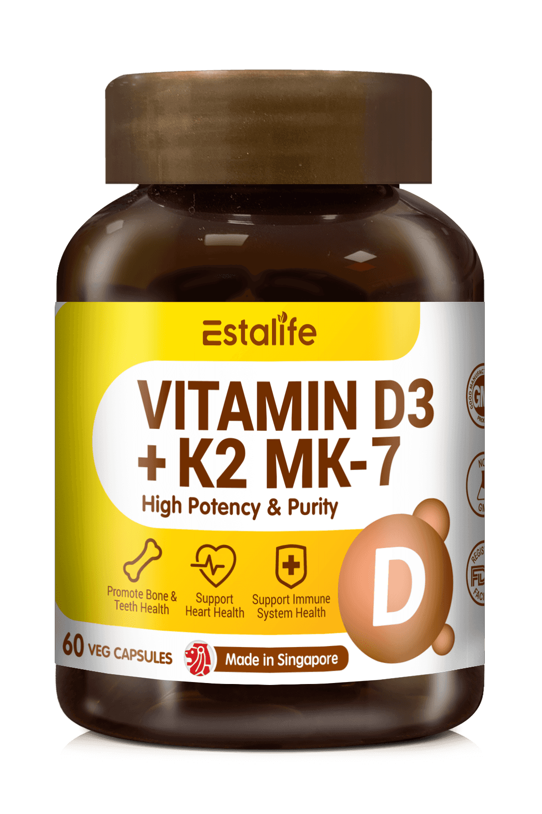 Estalife Vitamin D3 + K2 MK-7