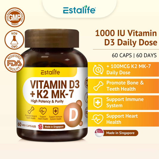 Estalife Vitamin D3 + K2 MK-7