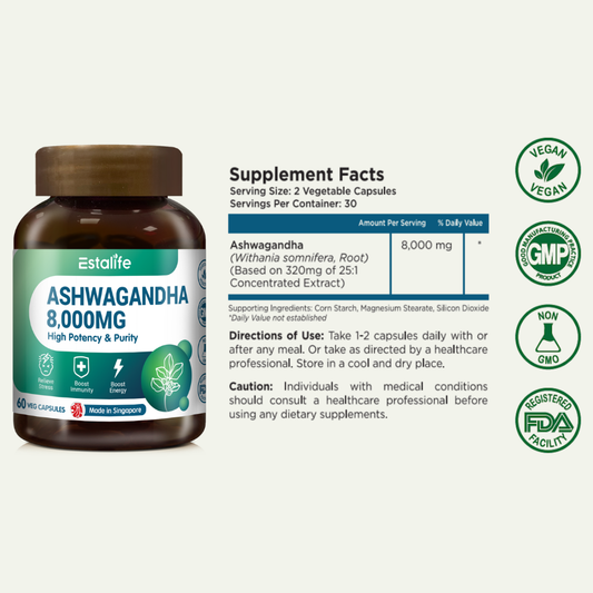 Estalife Ashwagandha 8000MG