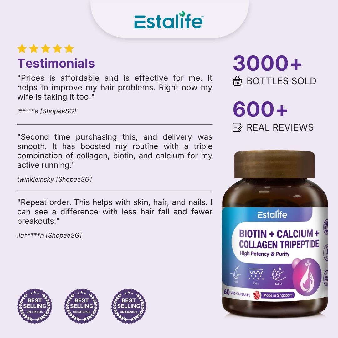 Estalife Biotin+ Calcium + Collagen Tripeptide