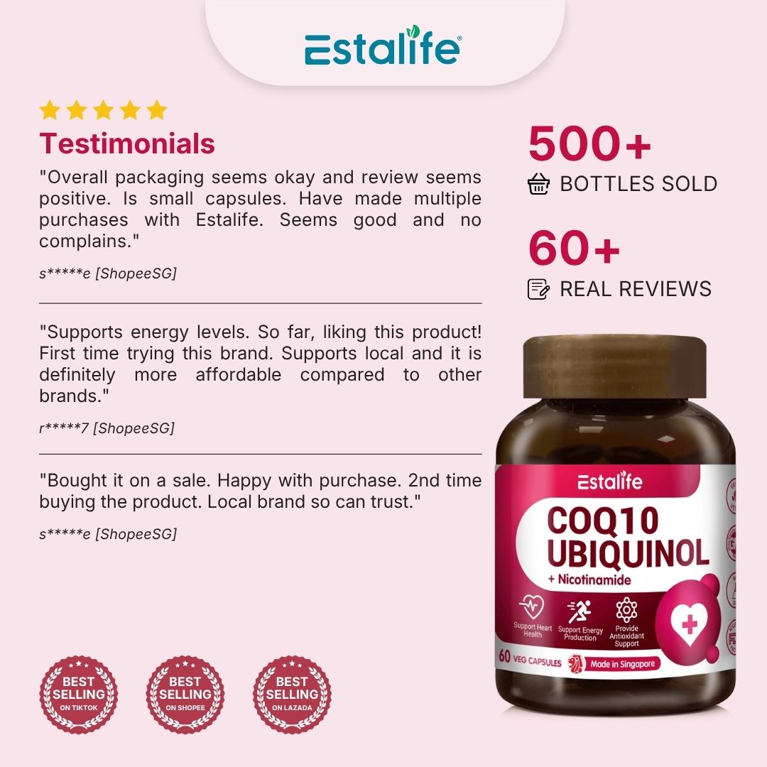 CoQ10 Ubiquinol 100mg + Nicotinamide