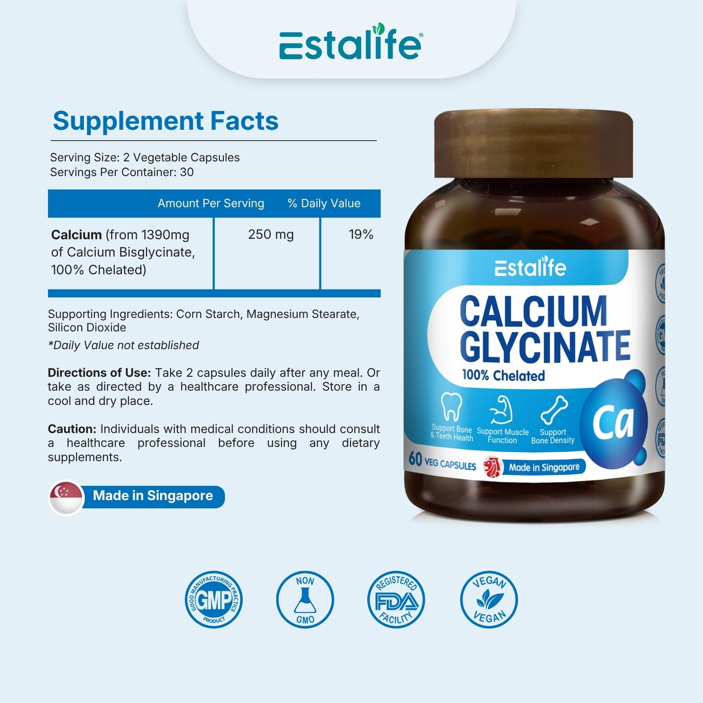 Estalife Calcium Glycinate
