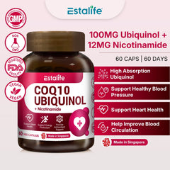 CoQ10 Ubiquinol 100mg + Nicotinamide