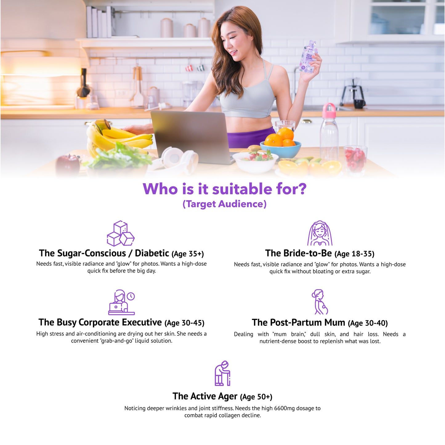 Estalife Collagen Peptides 6600mg Zero Sugar