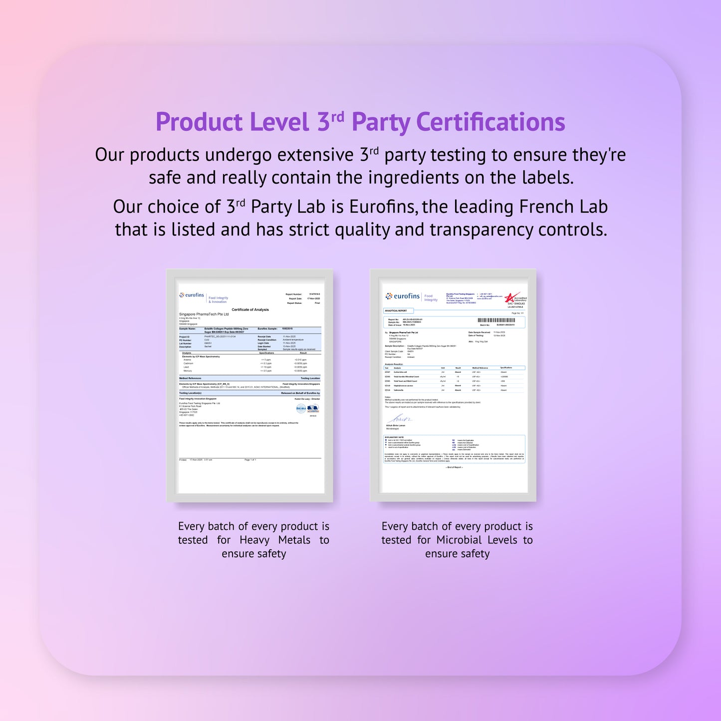 Estalife Collagen Peptides 6600mg Zero Sugar