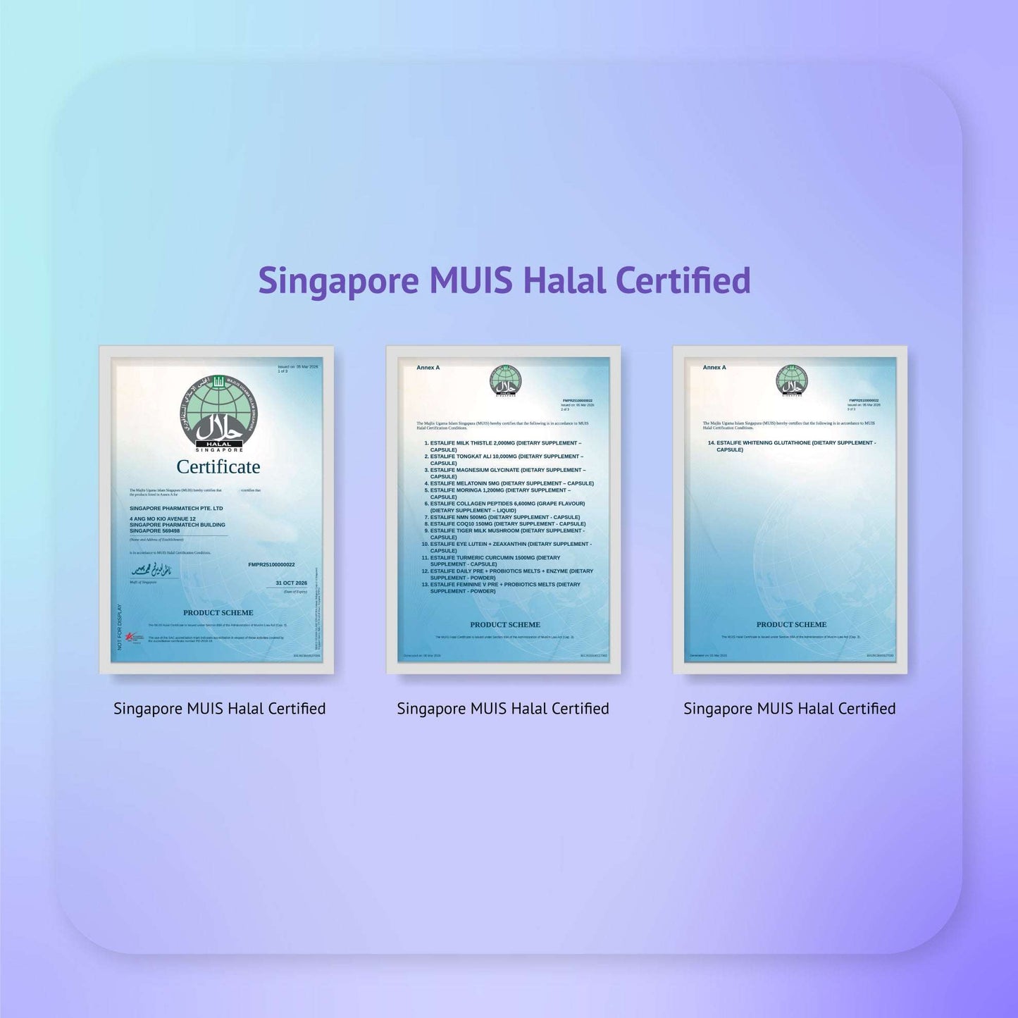 Estalife Collagen Peptides 6600MG | Vitamin C + Whitening Glutathione + Grape Juice |