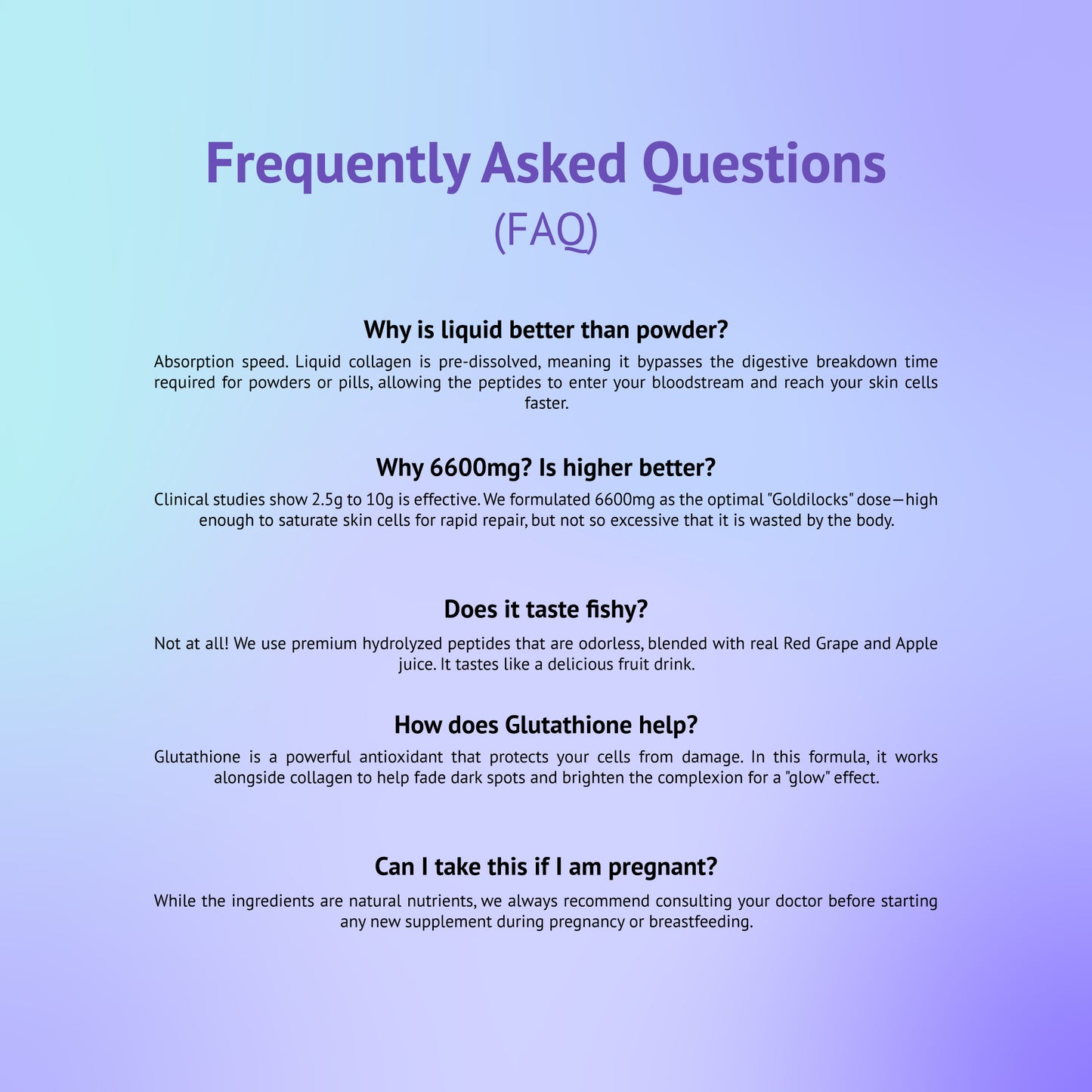 Estalife Collagen Peptides 6600MG | Vitamin C + Whitening Glutathione + Grape Juice |