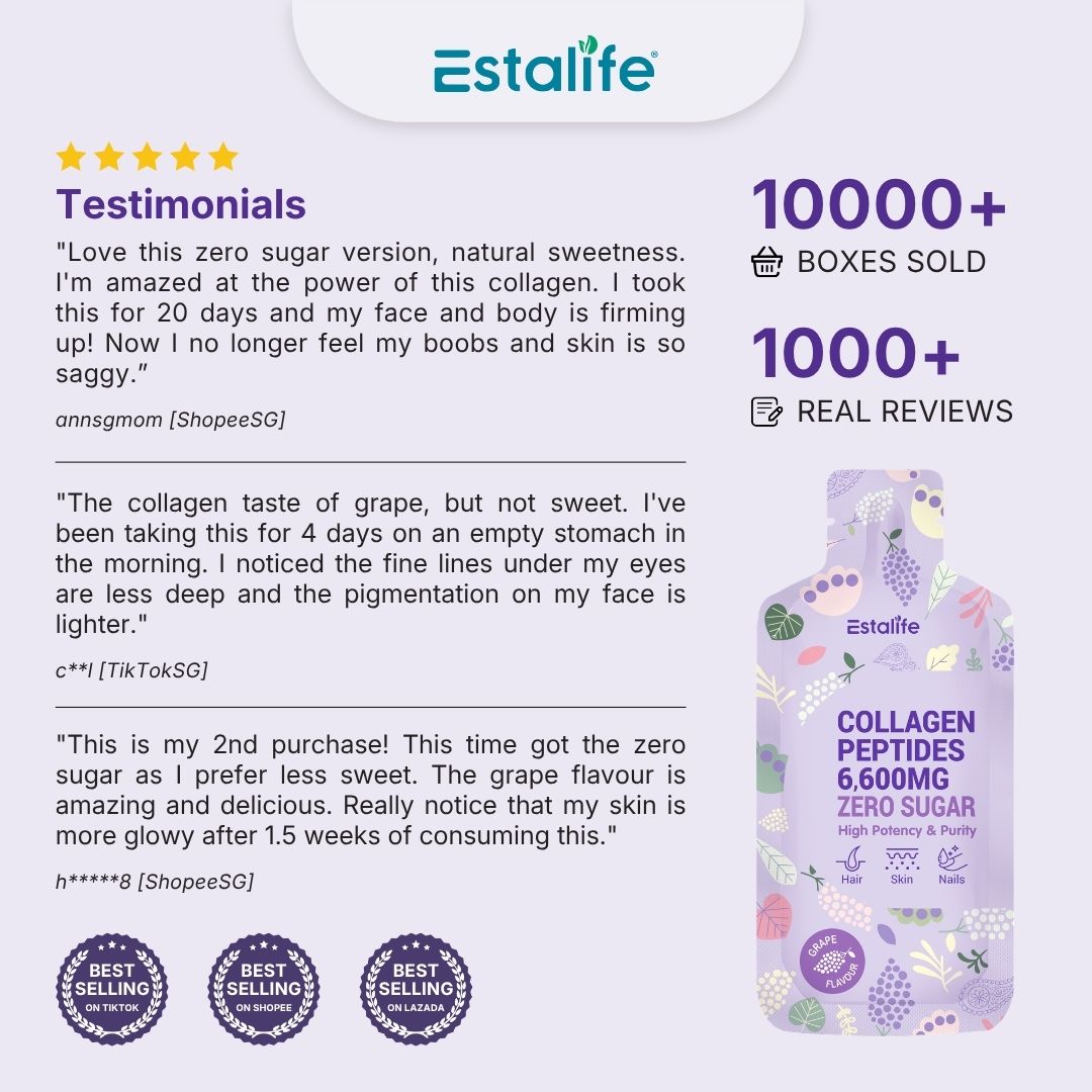 Estalife Collagen Peptides 6600mg Zero Sugar