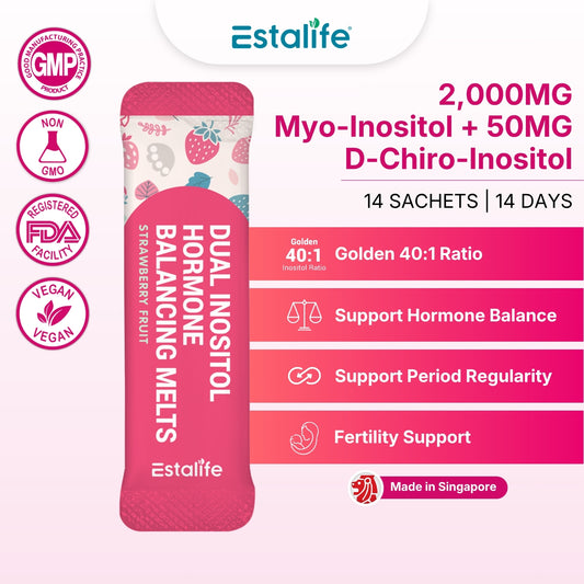 Dual Inositol Hormone Balancing Melts | Myo-Inositol D-Chiro-Inositol 40:1