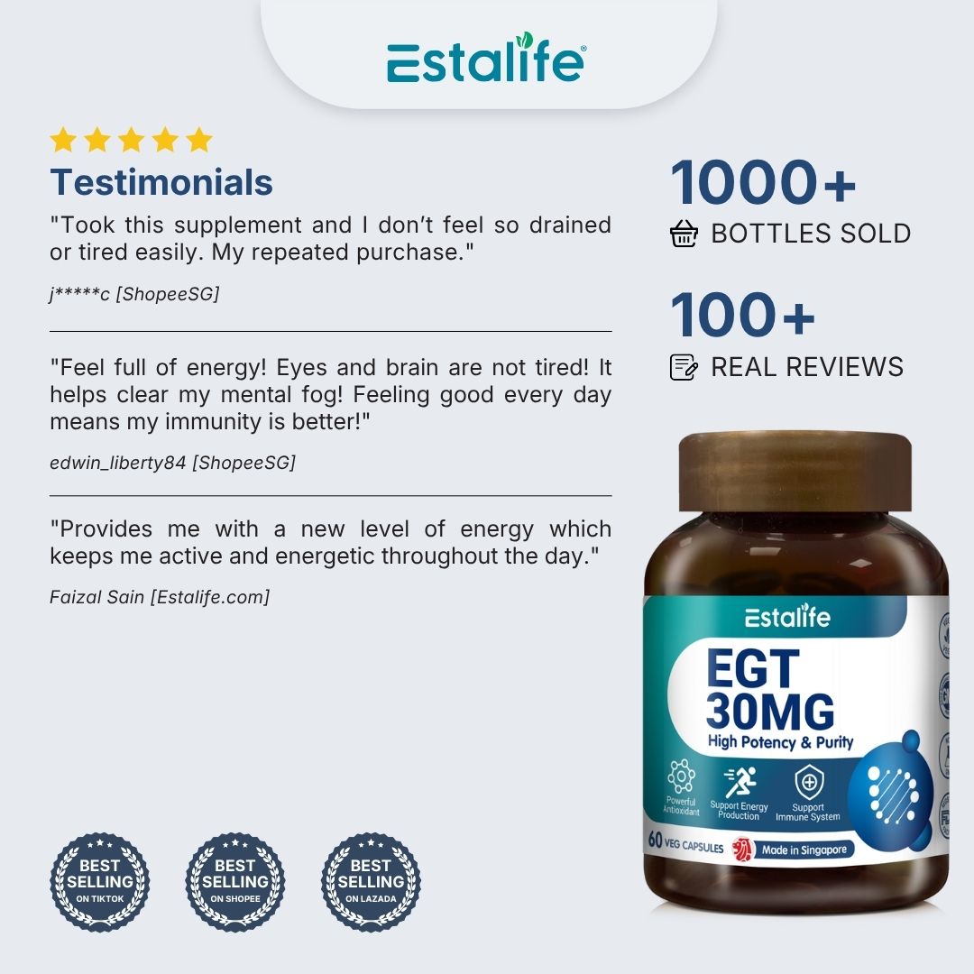Estalife EGT Ergothioneine 30MG | 麦角硫因