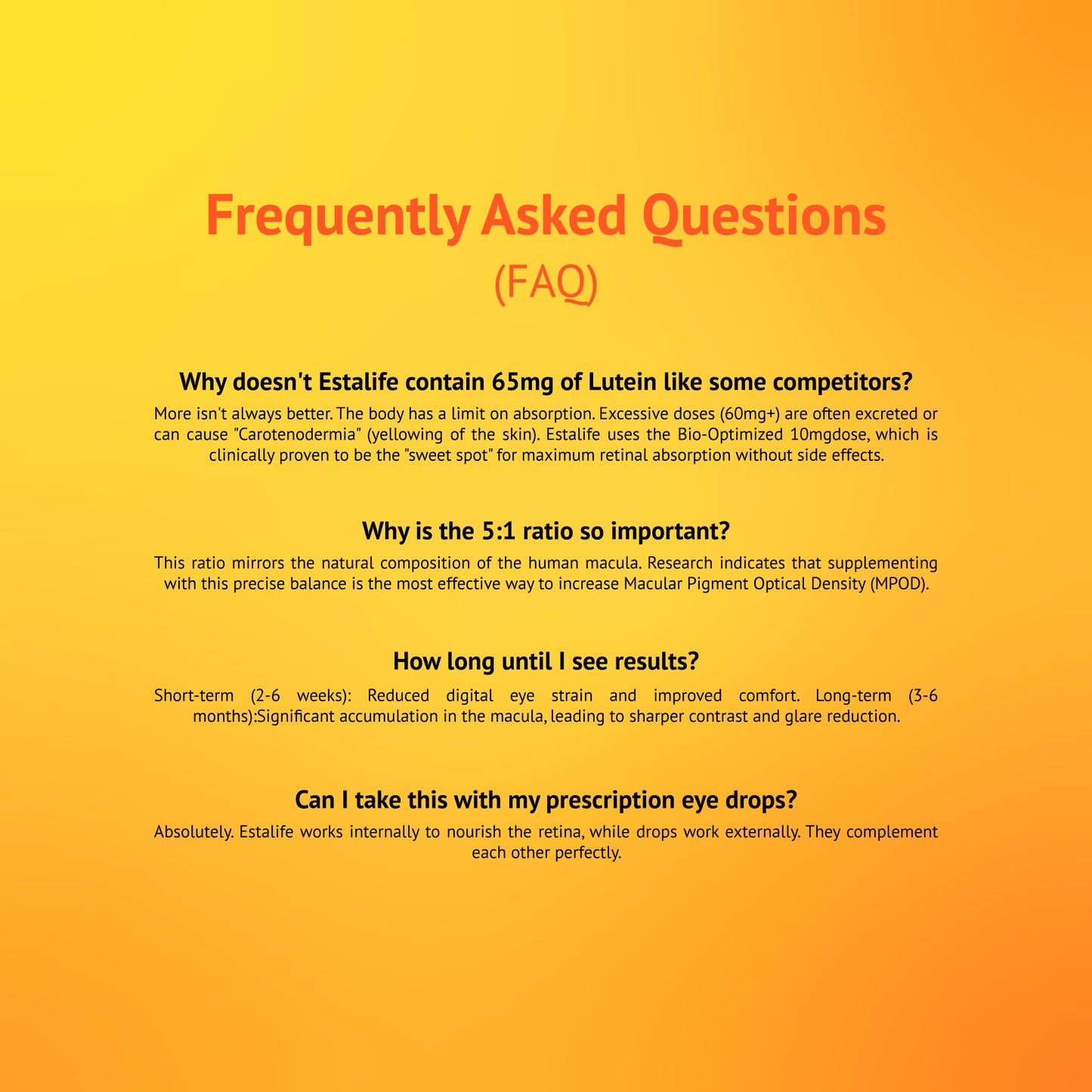 Estalife Eye Lutein+ Zeaxanthin