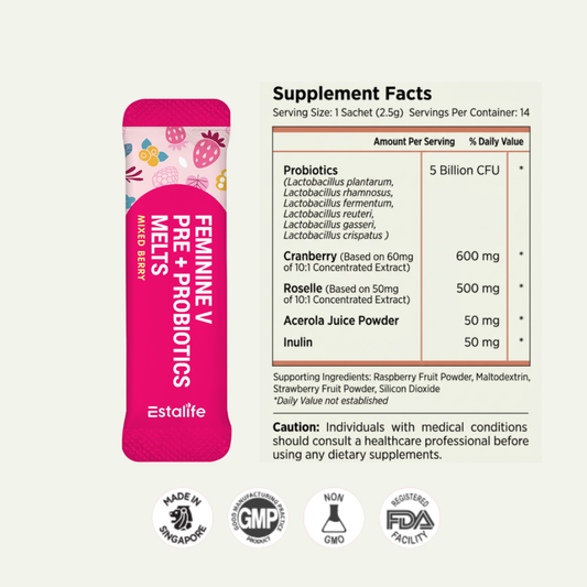 Estalife Feminine V Pre + Probiotics Melts