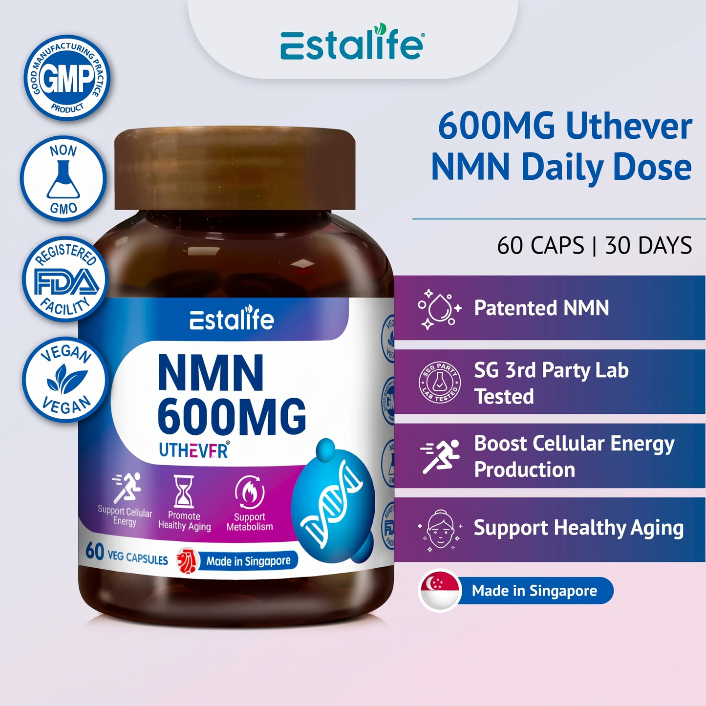 Estalife NMN 600MG — UTHEVER®