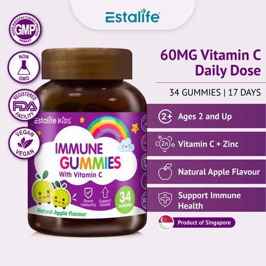 Estalife Kids Immune + Vitamin C Gummy with Zinc and Echinacea