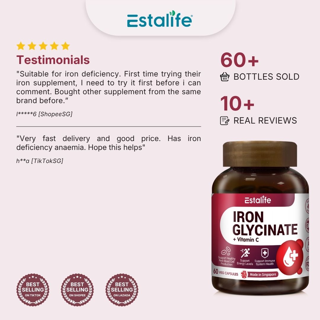 Estalife Iron Glycinate + Vitamin C