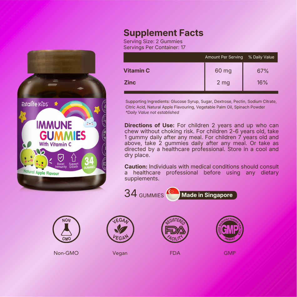 Estalife Kids Immune + Vitamin C Gummy
