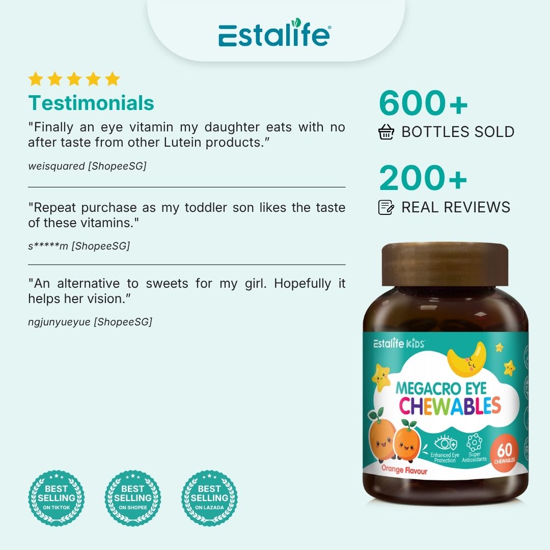Estalife Kids MegaCro + Lutein Eye Chewables