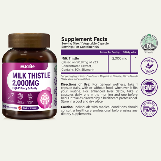 Estalife Milk Thistle 2000MG