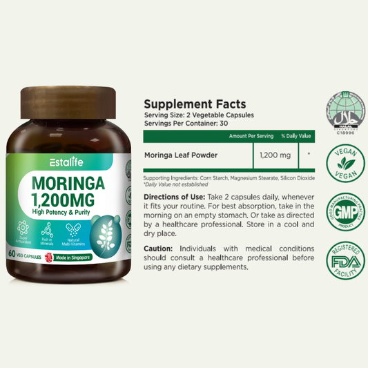 Estalife Moringa Leaf 1200MG