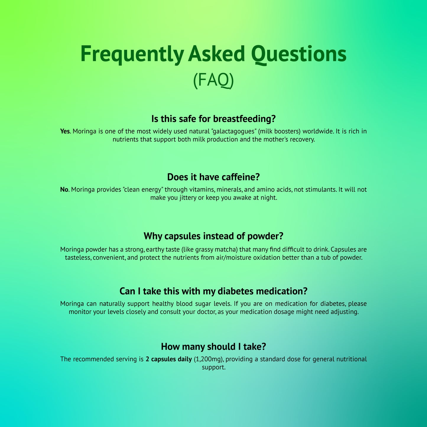 Estalife Moringa Leaf 1200MG