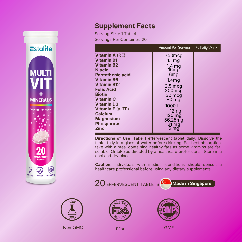 Estalife Multi-Vit Effervescent